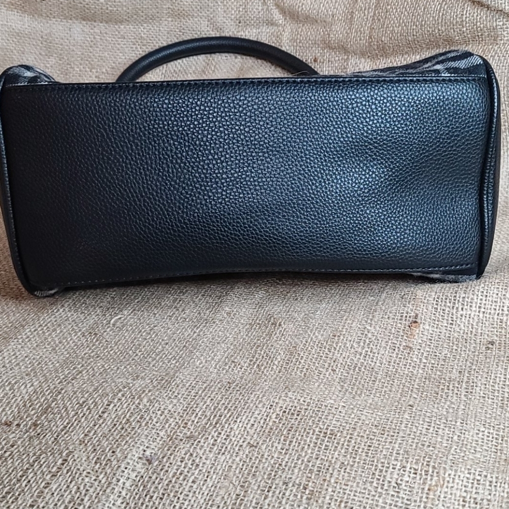 Purse unbranded flannel plaid black faux leather - Picture 4 of 10